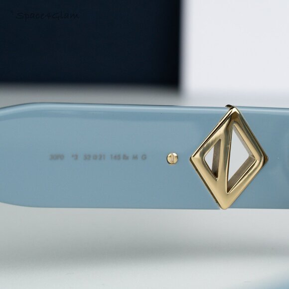 BRAND NEW Dior CD DIAMOND EDITION R11 30F0 Blue Brown Unisex Cat Eye Sunglasses - Picture 8 of 12